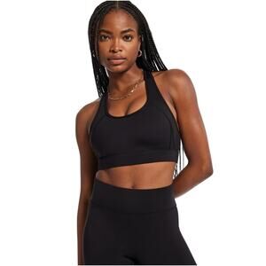 Bandier Center Stage Sports Bra Womens S Black Racerback Pullover Athleisure Gym